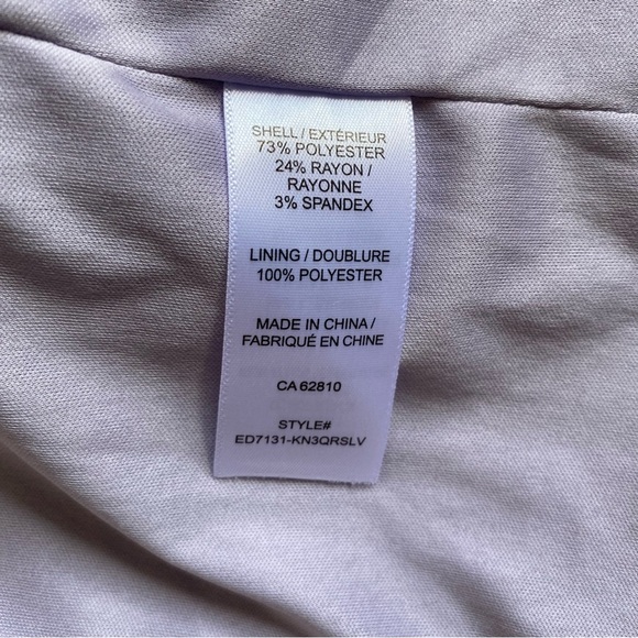 Ricki’s blazer lilac ruched‎ 3/4 sleeves notch collar single button - Picture 13 of 14